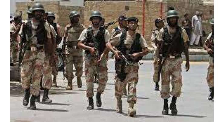 کراچی،رینجرز نے 8 ملزمان کو گرفتار کرلیا، اسلحہ برآمد