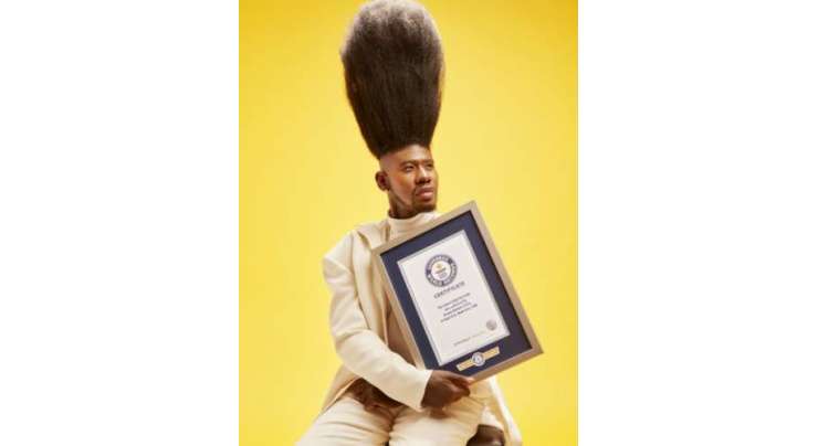 سر پر کھڑے سب سے لمبے بالوں کا عالمی ریکارڈ