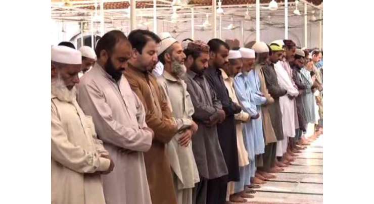 خیبر پختونخوا کے مختلف شہروں میں نماز عید کے اجتماعات