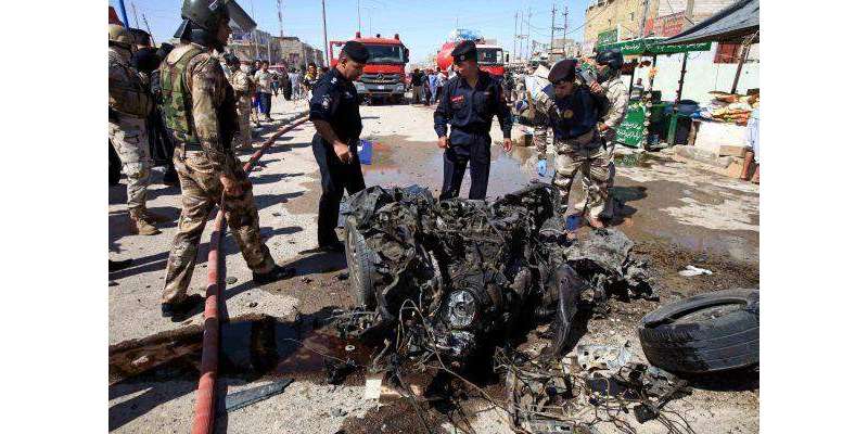 عراقی دارالحکومت بغداد کے صدر سٹی ڈسٹرکٹ میں داعش کے خودکش کار بم دھماکے ..