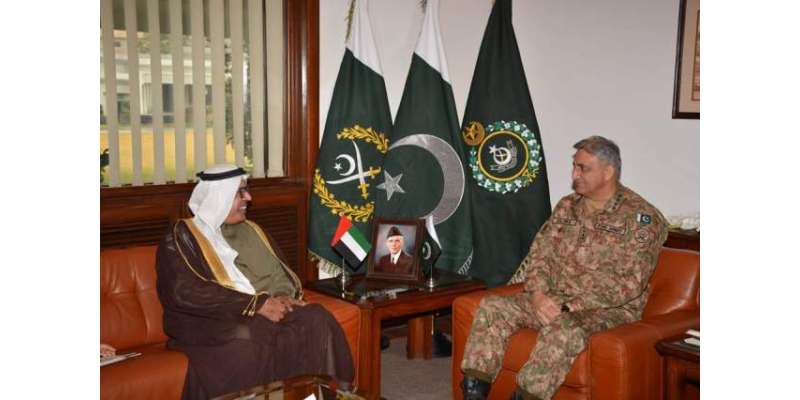 آرمی چیف جنرل قمرجاویدباجوہ سے سفیرمتحدہ عرب امارات کی ملاقات