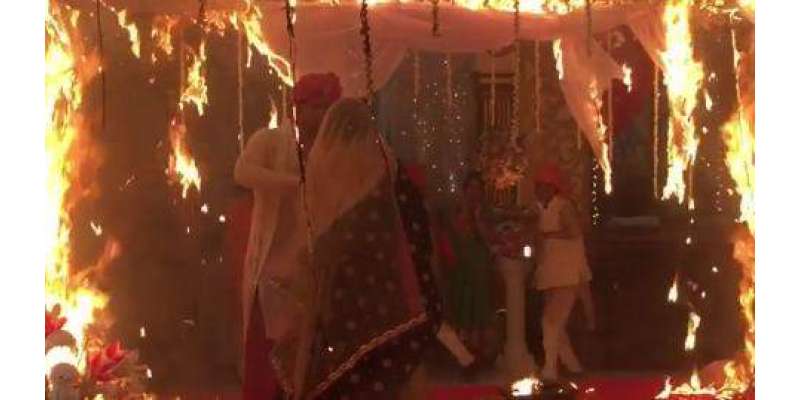 بھارتی ٹی وی ڈرامہ کے سیٹ پر آگ لگ گئی