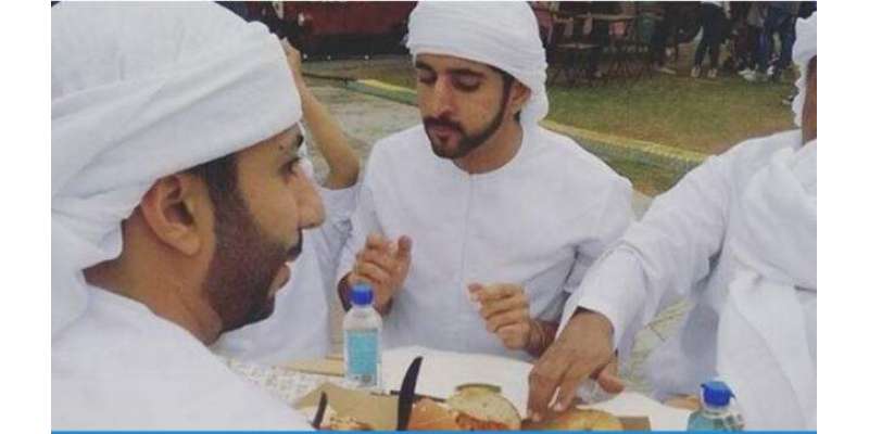 دبئی: شیخ ہمدان کے 24کیرٹ گولڈ برگر کھانے کی تصاویر نے دھوم مچا دی