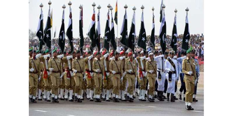 یوم پاکستان پر واہگہ بارڈر پر روایتی تقریب میں بھارتی بارڈ رسیکیورٹی ..