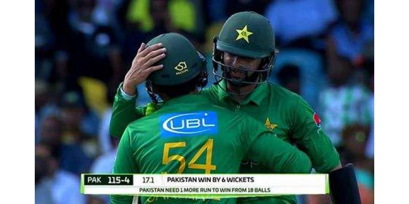 پہلا ٹی ٹونٹی،پاکستان نے ویسٹ انڈیز کو 6وکٹوں سے شکست دیدی