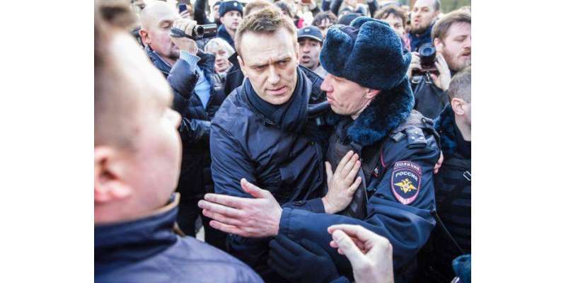 روس میں کرپشن کے خلاف مظاہرے،اپوزیشن لیڈرسمیت 900افرادگرفتار