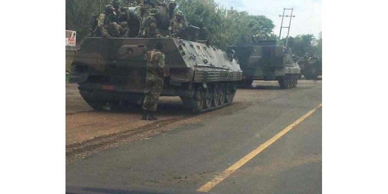 ہرارے:زمبابوے میں فوجی ٹینکوں کی دارالحکومت ہرارے کی طرف پیش قدمی, ..