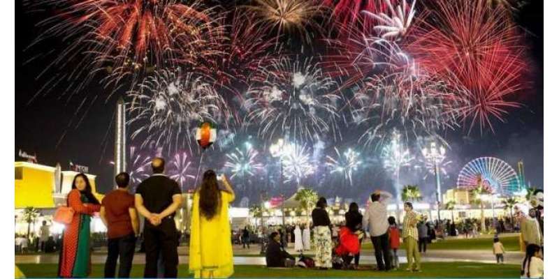 متحدہ عرب امارات میں آتش بازی اورروشنیوں کے میلوں نے نئے سال کا استقبال ..
