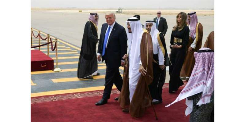 امریکی صدر ڈونلڈ ٹرمپ سعودی عرب پہنچ گئے، اعلیٰ سعودی قیادت نے استقبال ..