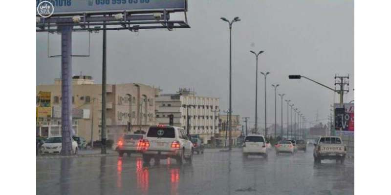 سعودی عرب کے متعدد شہروں میں موسلا دھار بارش بعض شہروں میں ژالہ باری،مدینہ ..
