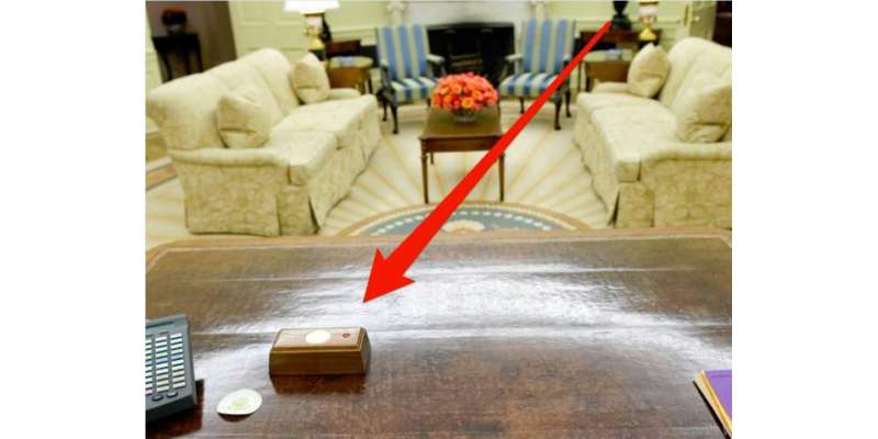 ڈونلڈ ٹرمپ کے دفتر میں لگے سرخ بٹن کا راز سامنے آگیا