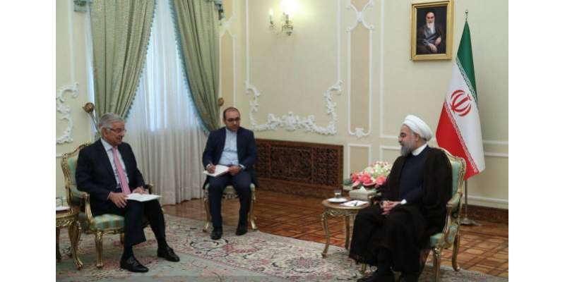 وزیرخارجہ خواجہ آصف کی ایرانی صدر سےملاقات
