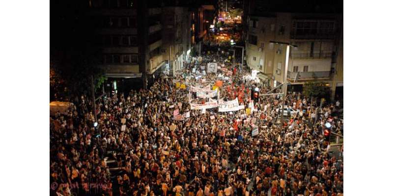 اسرائیلی وزیر اعظم کے خلاف تل ابیب  میں ہزاروں افراد کا احتجاج،مظاہرین ..