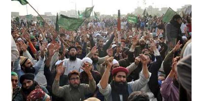 اسلام آباد دھرنا، وزیر قانون مستعفی ہوں ، مذہبی جماعتوں کے مظاہرین ..