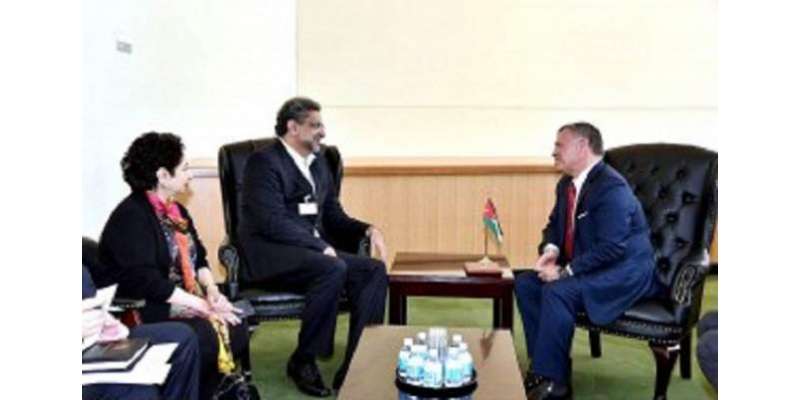 وزیراعظم شاہد خاقان عباسی  اور اردن کے شاہ عبدالله دوم   کے درمیان ملاقات ..