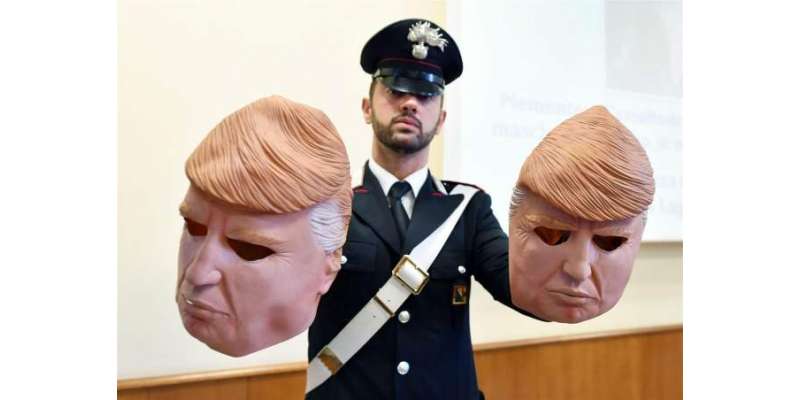 ٹرمپ کے ماسک پہن کر اطالوی بینک میں ڈکیتی کی وارداتیں کرنے والے ڈاکو ..