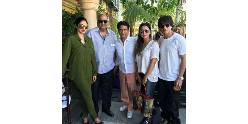 شاہ رخ خان اور گوری خان کی سری دیوی اور بونی کپور سے ملاقات