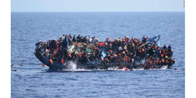 لیبیا کے ساحل کے قریب تارکین وطن کی کشتی الٹ گئی، 126 افراد لا پتہ