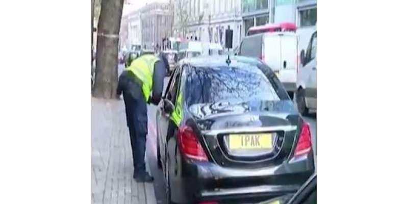 ٹریفک قوانین کی خلاف ورزی پر لندن میں وزیر اعظم کی سرکاری گاڑی کا چالان ..