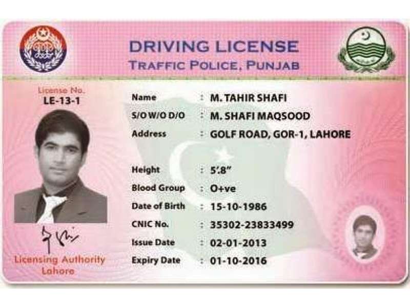 License name. Driver's License Pakistan. Pakistani Driving License Punjab.