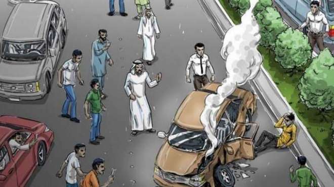ابو ظہبی: جائے حادثہ کی ویڈیو بنانے پر 71 افراد پر جرمانے عائد