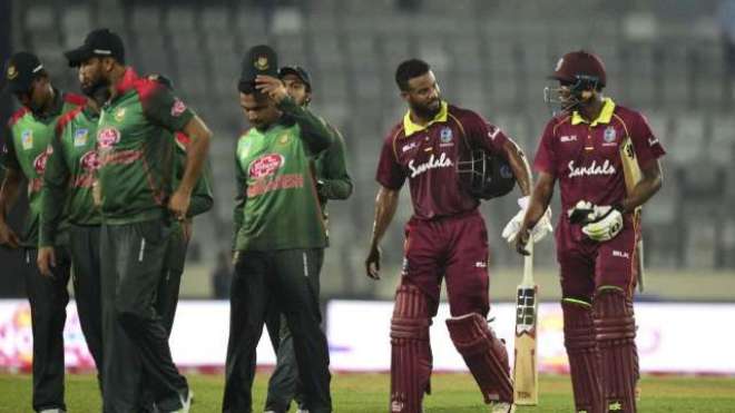 بنگلہ دیش اور ویسٹ انڈیز کی ٹیموں کے درمیان تیسرے اور آخری ون ڈے انٹرنیشنل کرکٹ میچ کل کھیلا جائیگا