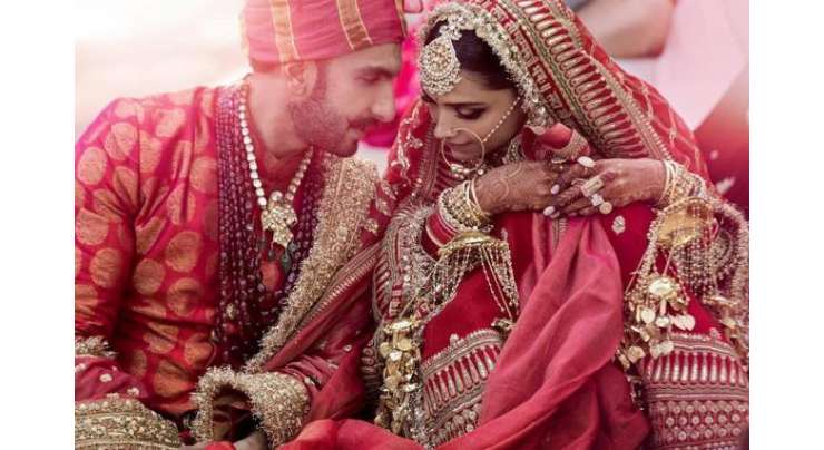 دیپیکا پڈوکون اور رنویر سنگھ کی شادی کی دو تصاویر سوشل میڈیا پر وائرل