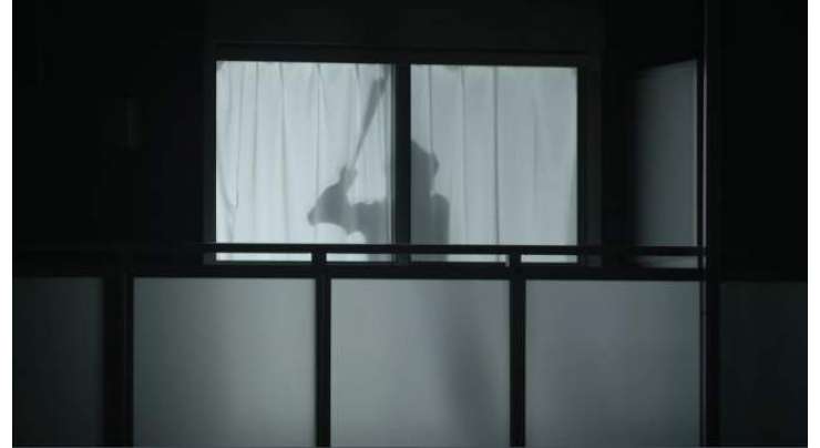 اکیلی رہنے والی خواتین کی حفاظت کے لیے  کھڑکیوں کے دلچسپ پردے، جن میں چلتے پھرتے مرد کا سایہ نظر آتا ہے