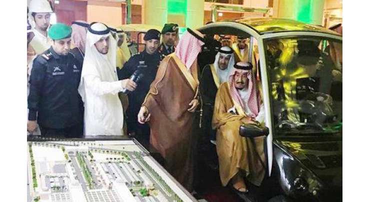 مدینہ:سعودی فرمانروانے انٹرنیشنل کانفرنس سینٹر اور شاہ عبدالعزیز لائبریری کمپلیکس کا افتتاح کر دیا
