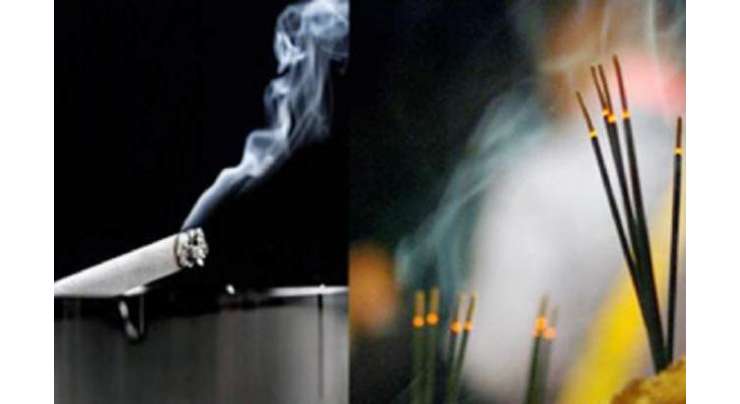 اگربتی کا دھواں سگریٹ کے دھوئیں سے زیادہ نقصان دہ ہے،ما ہر ین