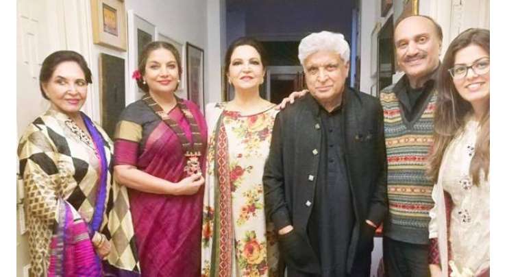 معروف بھارتی اداکار جاوید اختر اور شبانہ عظمیٰ لاہور پہنچ گئے