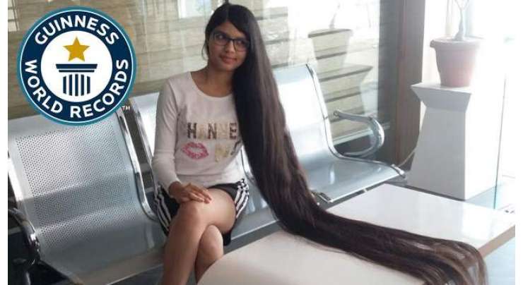 5 فٹ 7 انچ لمبے بالوں والی بھارتی لڑکی نے نیا ورلڈ ریکارڈ بنا لیا