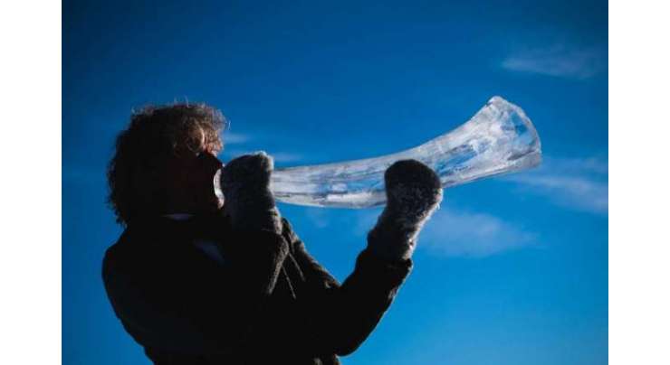 ناروے میں برف سے بنے آلات موسیقی سے بہت ہی ”ٹھنڈی“دھنیں بجائی گئیں