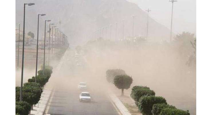 مدینہ منورہ میں گرد و غبار کے طوفان