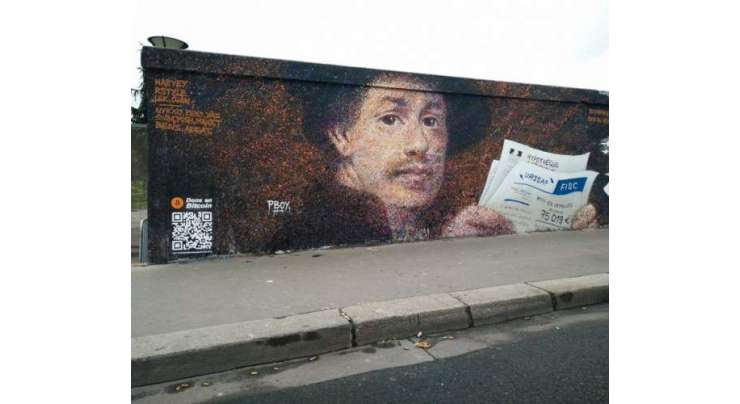 فرانسیسی مصنف دیواروں پر تصاویر بنا کر بٹ کوائن کمانے لگا