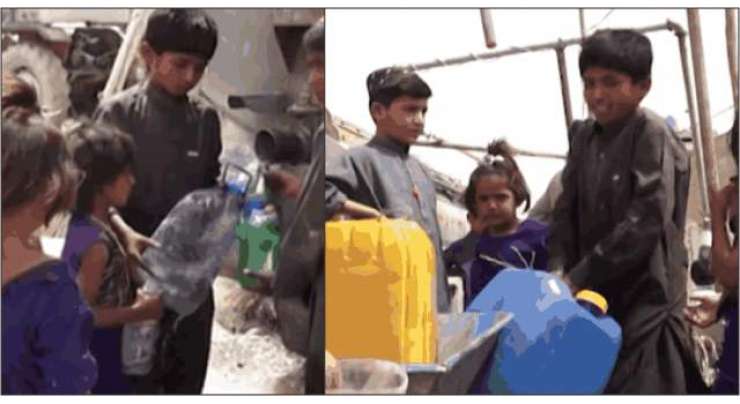 کوئٹہ کا11 سالہ بچہ روزانہ ایک کلومیٹر پیدل چل کر گھروالوں کے لیے پانی لاتا ہے