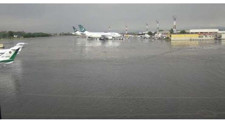 اسلام آباد انٹرنیشنل ائیرپورٹ کی ٹرمینل بلڈنگ میں بارش کا پانی داخل نہیں ہوا،ترجمان سول ایوی ایشن اتھارٹی
