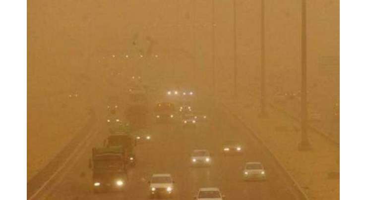 کویت میں گرد وغبارکا طوفان، دن میں رات کا سماں