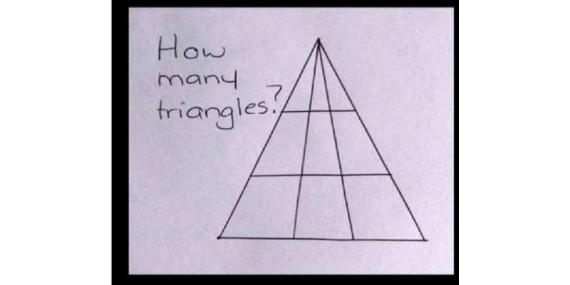 اس ایک مثلث میں کتنی مثلث ہیں؟   آسان سے سوال نےانٹرنیٹ صارفین کو چکرا ..