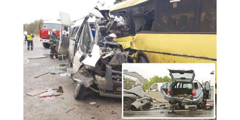 سربیا کی ایک شاہراہ پر بڑی تعداد میں گاڑیاں ٹکرا گئیں، چھ افراد ہلاک