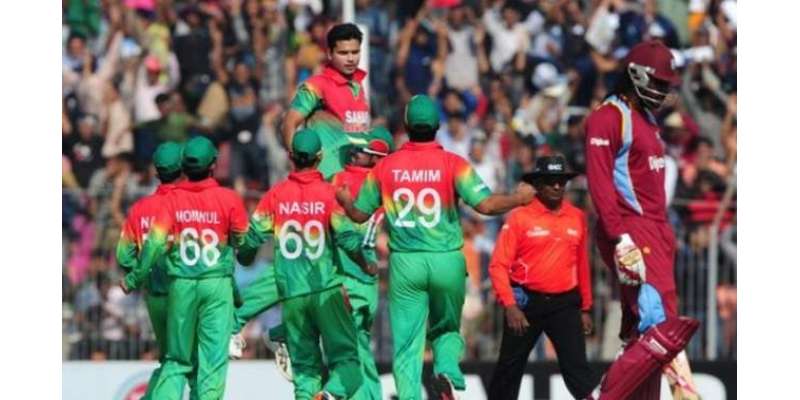بنگلہ دیش اور ویسٹ انڈیز کی ٹیمیں تیسرے اور آخری ون ڈے انٹرنیشنل کرکٹ ..