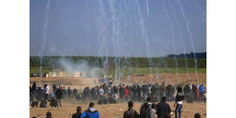 مقبوضہ غزہ میں اسرائیلی فوج کی فائرنگ، ایک فلسطینی شہید،500مظاہرین ..