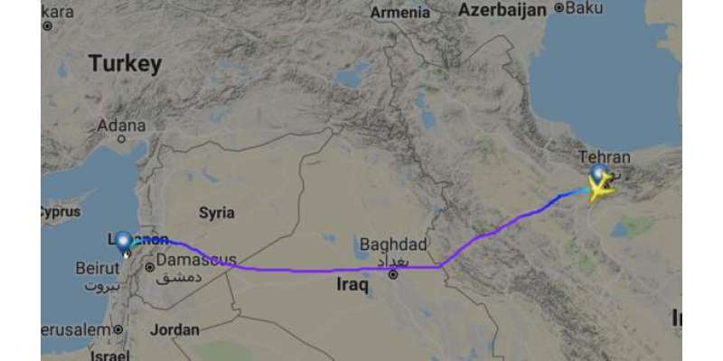 حزب اللہ کو ہتھیار پہنچانے والے ایرانی طیارے کی بذریعہ قطر واپسی کا ..