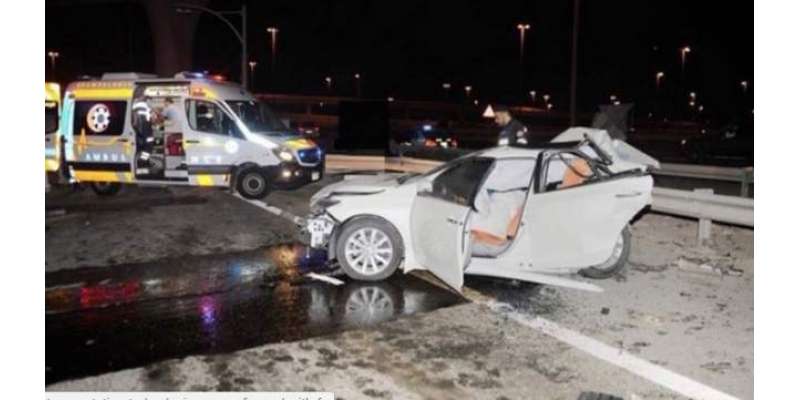 ابوظہبی میں کثیر تعداد گاڑیوں میں تصادم ، ایک شخص جاں بحق ، 8 زخمی
