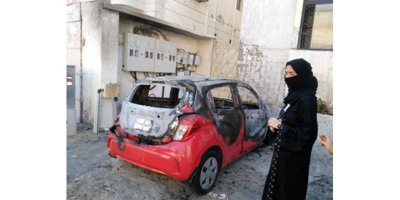 جدہ:ایک اور سعودی خاتون کی گاڑی نذرِ آتش