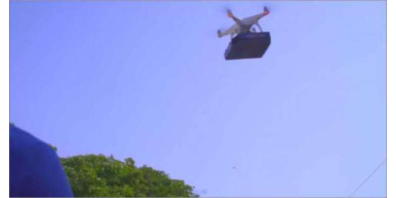 پاکستان میں پہلی مرتبہ ڈرون کے ذریعے فوڈ ڈیلیوری کا آغاز کر دیا گیا