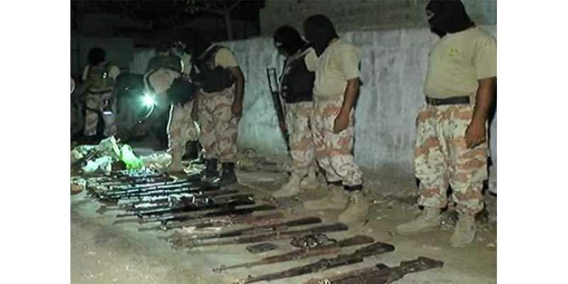 کراچی می رینجرز کا چھاپہ ، دہشتگردوں سے جھڑپ میں ایک اہلکار شہید 2 زخمی