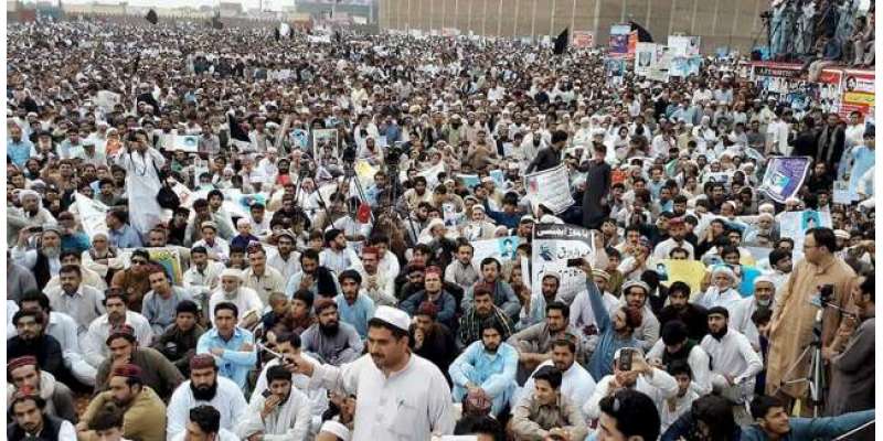 پشاور میں پشتون تحفظ موومنٹ کے زیراہتمام جلسہ کا انعقاد، قبائلی عوام ..