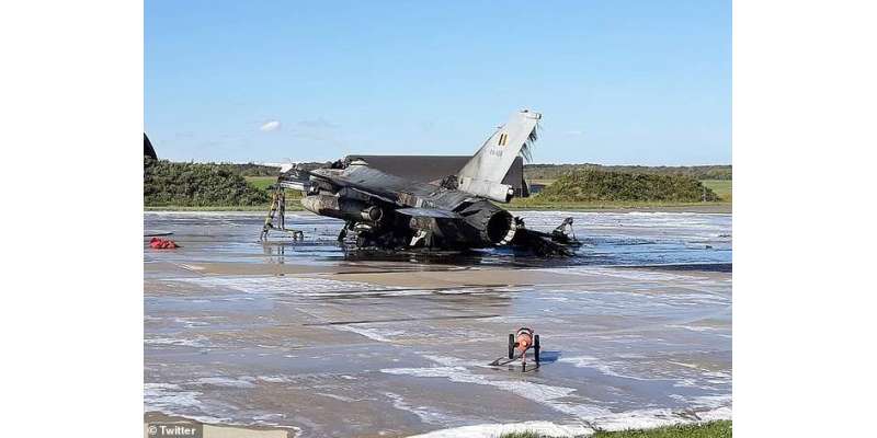 بیلجیئم کے فضائی اڈے پر کھڑے ایف 16 کی دوسرے طیاروں پر فائرنگ،دوزخمی