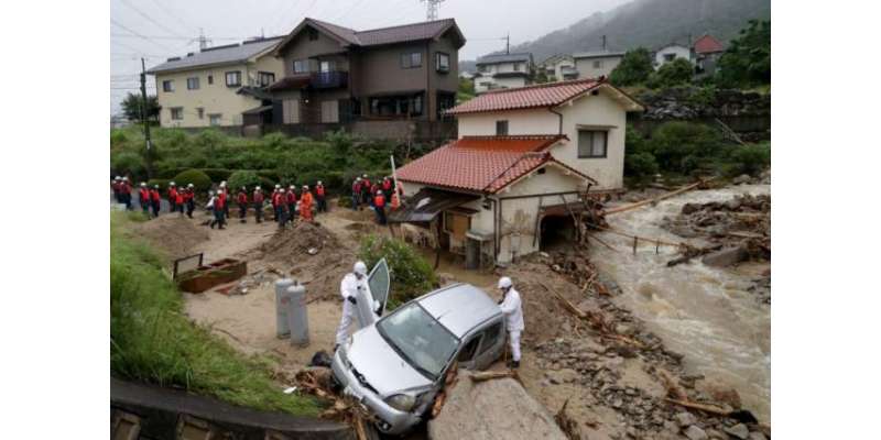 جاپانی وزیراعظم کا بارش سے متاثرہ علاقوں کی تعمیر نوکیلئے 95 کروڑ ڈالر ..